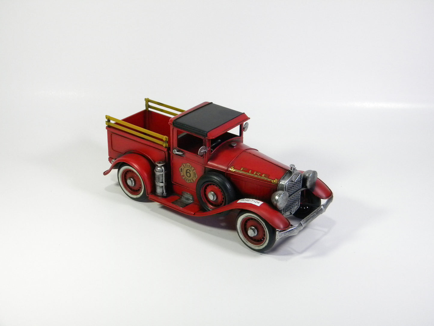 Vintage Red Pickup Truck – Handcrafted Metal Model