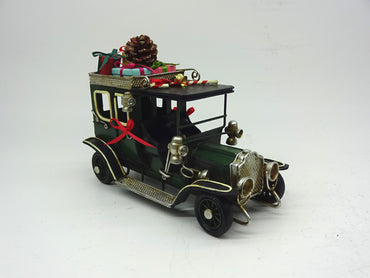 Black Vintage Metal Classic Car for Christmas Decoration