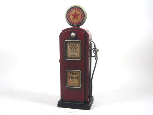 Vintage Gas Pump Coin Bank – Handcrafted Metal Petrol Station