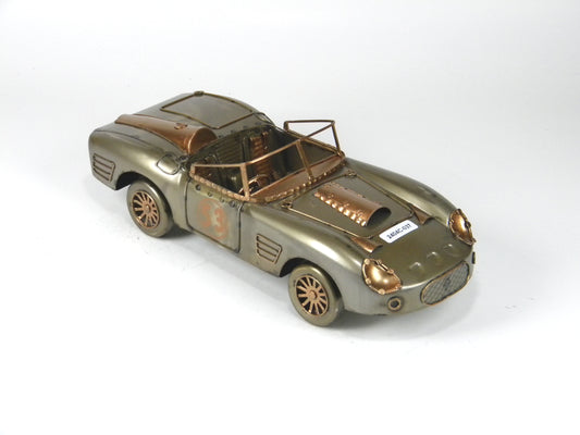 Vintage Metal Racing Convertible Model – Bronze Finish Collectible Car