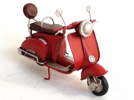 Buy Vintage Red Metal Scooter Ornament
