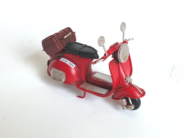 Buy Vintage Red Metal Classic Scooter For Home Decor