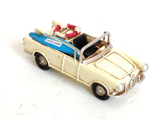 Vintage Metal Classic Convertible Car with Decorations