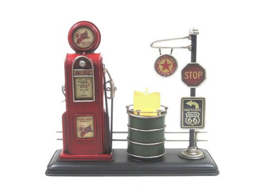 Buy Fire-Chief Gas Pump Barrel Candle Stand Online