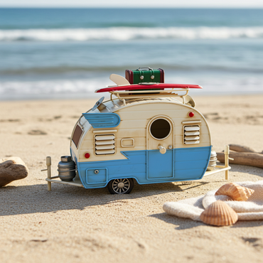 Decorative Metal Camper Trailer