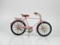 Vintage Pink Bicycle Model – Handcrafted Metal Bike with Retro Design