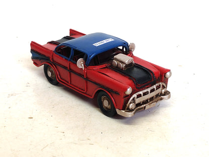Vintage Metal Classic Sedan Red & Silver