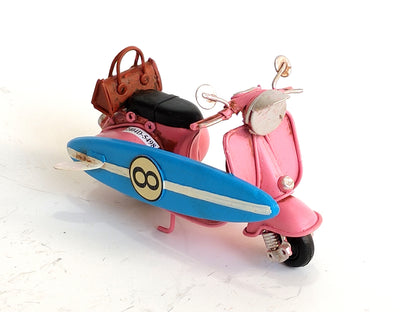 Vintage Beach Scooter Pink & Green