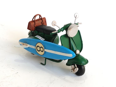 Vintage Beach Scooter Pink & Green