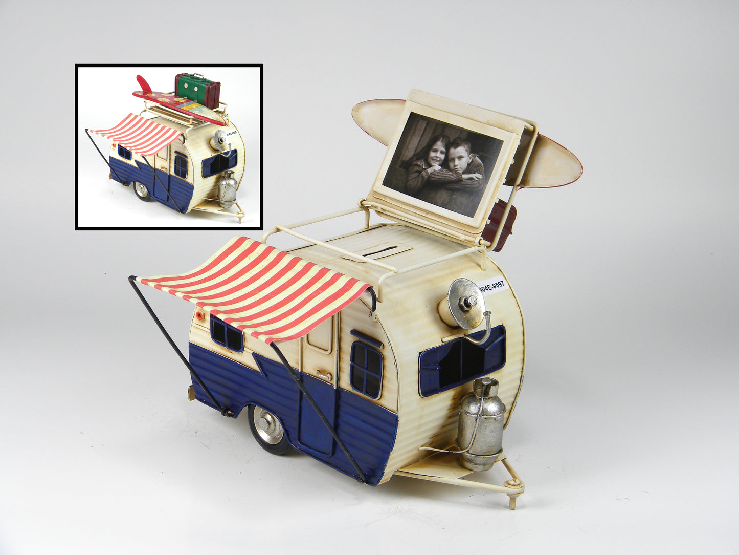 Vintage Caravan Picture Frame Surf & Travel Theme